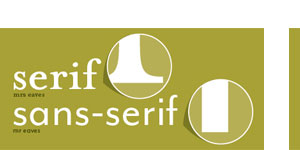 تفاوت فونتهای serif و sans-serif